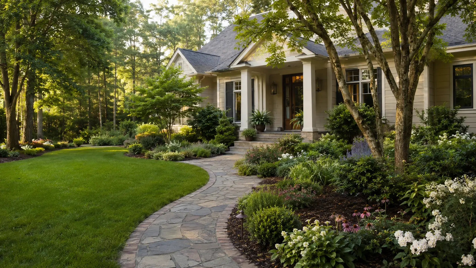 Inviting, professionally designed Upstate South Carolina landscape